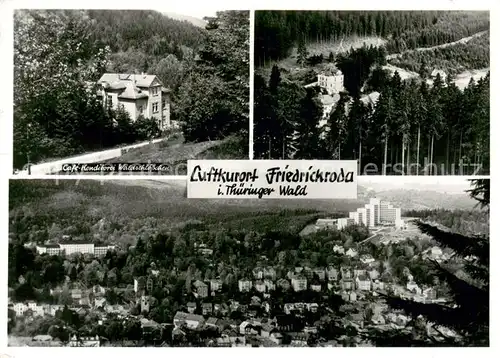 Friedrichroda Cafe Waldschloesschen Thueringer Wald Panorama Friedrichroda