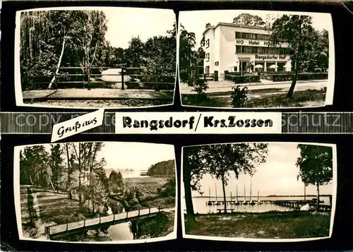 Rangsdorf Teilansichten Hafen HO Hotel Rangsdorfer Hof Rangsdorf
