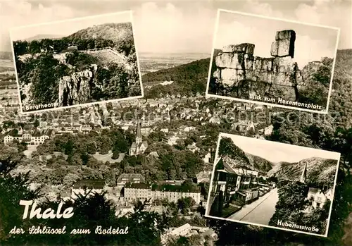 Thale_Harz Bergtheater Blick zum Hexentanzplatz Hubertusstrasse Thale_Harz