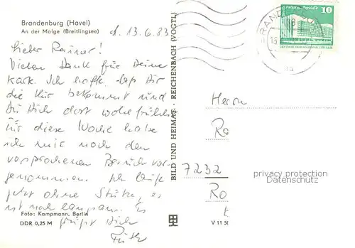 Brandenburg_Havel An der Malge Breitlingsee Brandenburg Havel