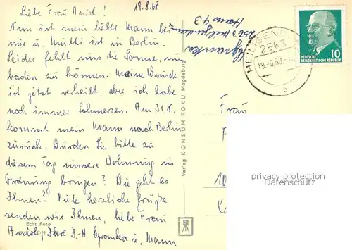 Bad_Doberan Sanatorium Kloster Neuer Markt mit Rathaus Ernst Thaelmann Str HOG Kurhaus Karl Marx Platz Bad_Doberan