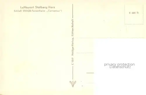 Stolberg_Harz Schloss FDGB Ferienheim Camenius Stolberg Harz