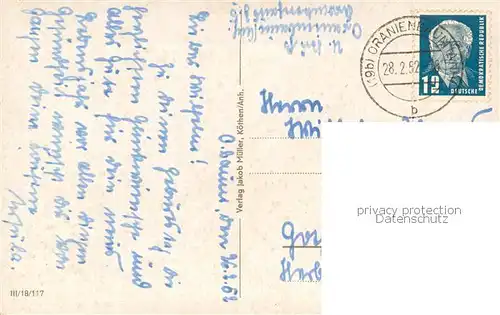 Oranienbaum Parkpartie mit Schloss Gesellschaft fuer DSF Oranienbaum