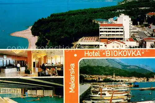 Makarska_Dalmatien Hotel Biokovka Foyer Hallenbad Bootshafen Makarska Dalmatien