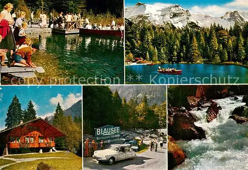 Blausee Mitholz_BE im Kandertal Teilansichten Gasthaus 