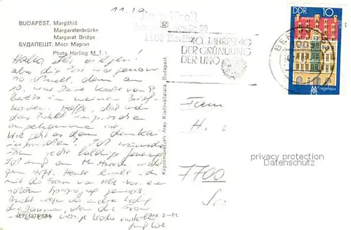 Budapest Margarethenbruecke Budapest