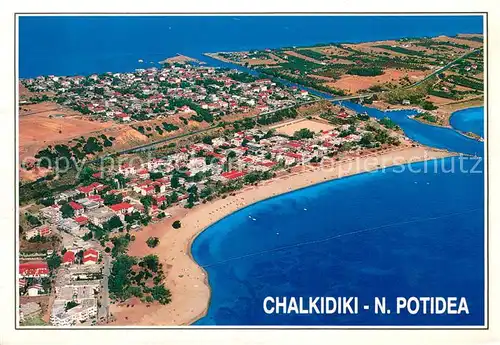 Chalkidiki Potidea Fliegeraufnahme Chalkidiki