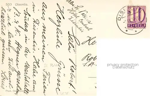 AK / Ansichtskarte Disentis_GR Ortsansicht Disentis GR