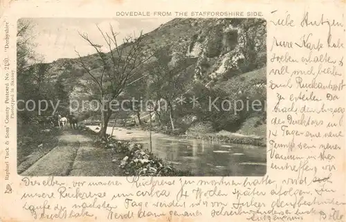 AK / Ansichtskarte Dovedale_ from the Staffordshire Side Dovedale_