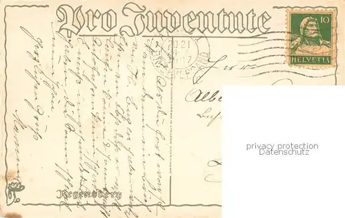 AK / Ansichtskarte Regensburg Kuenstlerkarte Regensburg