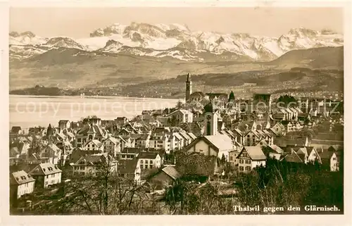 AK / Ansichtskarte Thalwil_ZH Panorama mit Glaernisch 