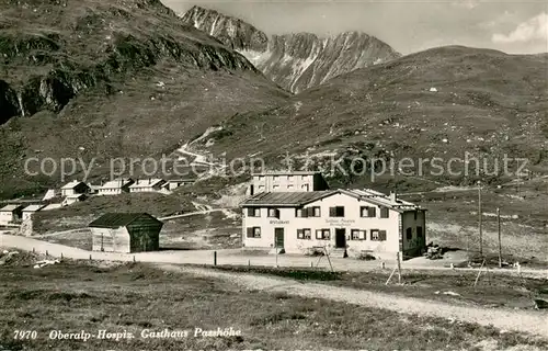 AK / Ansichtskarte Oberalp_UR Hospiz Gasthaus Passhoehe 