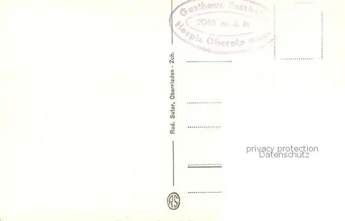 AK / Ansichtskarte Oberalp_UR Hospiz Gasthaus Passhoehe 