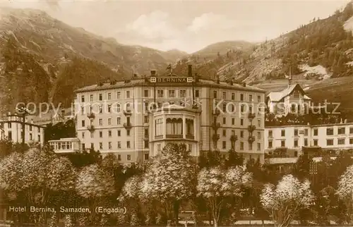 AK / Ansichtskarte Samaden Hotel Bernina Samaden