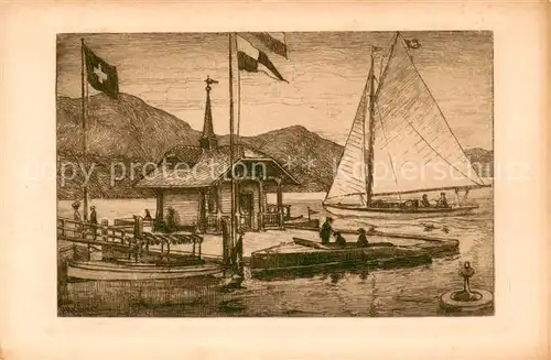 AK / Ansichtskarte Lucerne_Luzern Cercle des Regates de Lucerne Seebaerenklause Lucerne Luzern