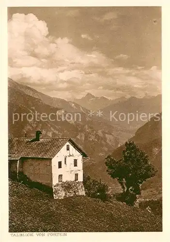 AK / Ansichtskarte Portein_GR Panorama 