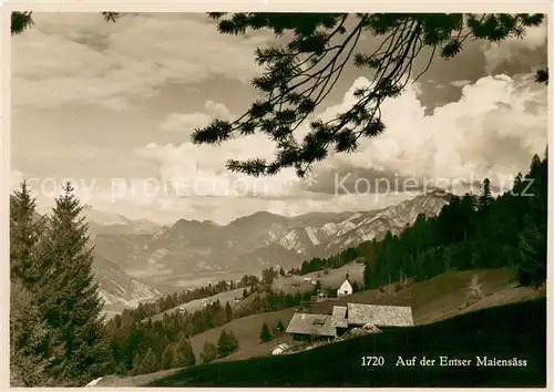 AK / Ansichtskarte Ems_Domat_GR Auf der Emser Maiensaess 