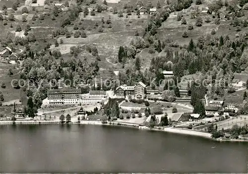 AK / Ansichtskarte Oberaegeri_Ober Aegeri_ZG Laendli Fliegeraufnahme 