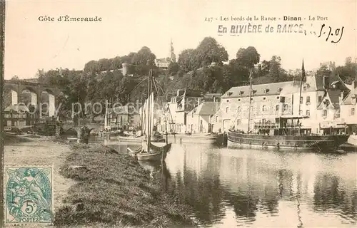 AK / Ansichtskarte Dinan_22 Bords de la Rance Port 