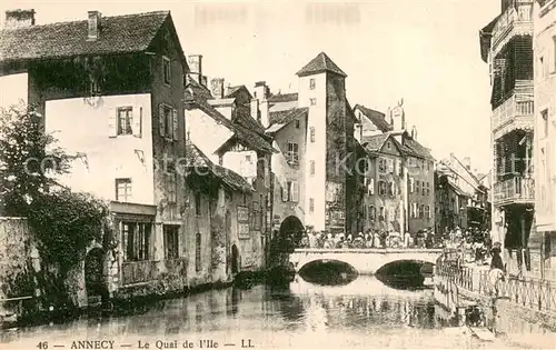 AK / Ansichtskarte Annecy_74_Haute Savoie Le Quai de l Ile 