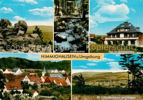 AK / Ansichtskarte Himmighausen Velmerstor Silberbachtal Ges Dt Bildungsstaette Ortspartie Greverhagen Himmighausen