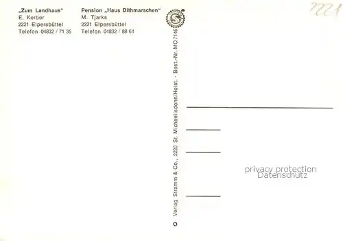 AK / Ansichtskarte Elpersbuettel Zum Landhaus Pension Haus Dithmarschen Elpersbuettel