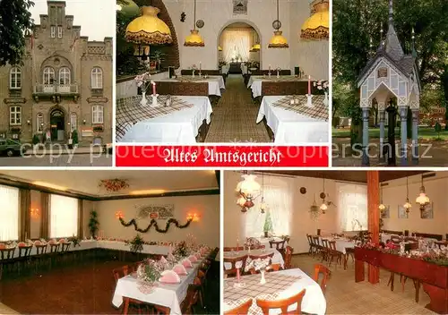 AK / Ansichtskarte Friedrichstadt_Eider Cafe Restaurant Altes Amtsgericht Gastraeume Festsaal Friedrichstadt_Eider