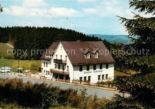 AK / Ansichtskarte Laibach_Bad_Berleburg Hotel Pension Gasthof Erholung Laibach_Bad_Berleburg