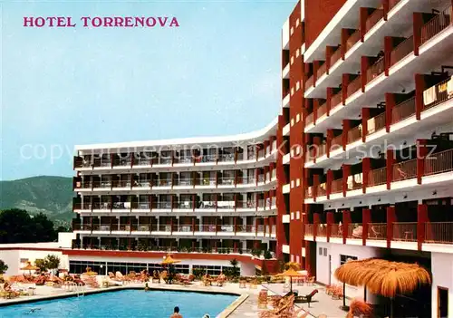 AK / Ansichtskarte Palma_Nova_Mallorca Hotel Torrenova Pool Palma_Nova_Mallorca