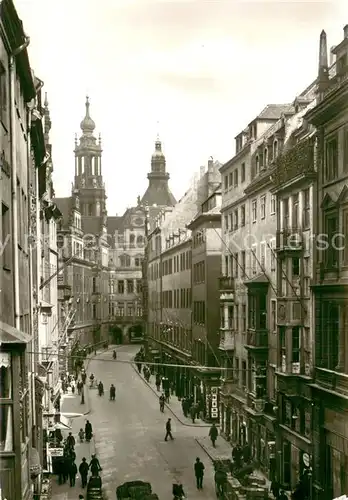 AK / Ansichtskarte Dresden Schlossstrasse von der Sporergasse bis zum Georgentor vor 1945 Dresden