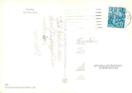 AK / Ansichtskarte Leipzig Karl Marx Platz Leipzig