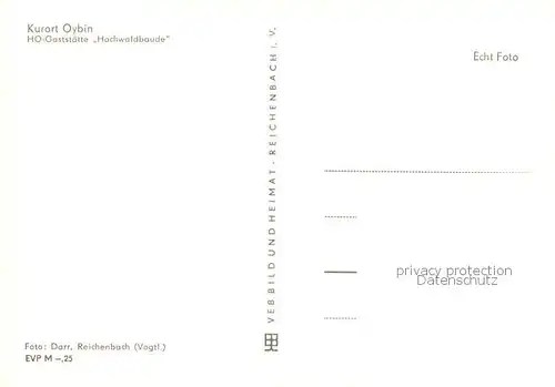 AK / Ansichtskarte Oybin HO Gaststaette Hochwaldbaude Oybin
