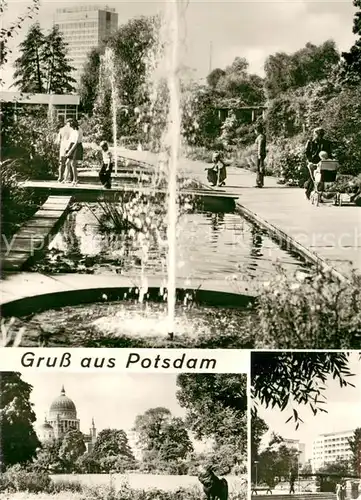 AK / Ansichtskarte Potsdam Auf der Freundschaftsinsel Park Fontaene Potsdam