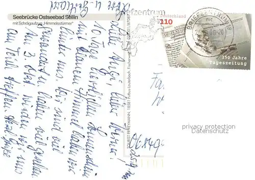 AK / Ansichtskarte Sellin_Ruegen Seebruecke Hotel mit Schraegaufzug Himmelsstuermer Sellin Ruegen