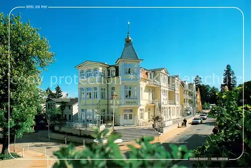 AK / Ansichtskarte Bansin_Ostseebad Hotel Zur Post Bansin_Ostseebad