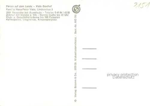 AK / Ansichtskarte Revenahe Viets Gasthof Terrasse Revenahe