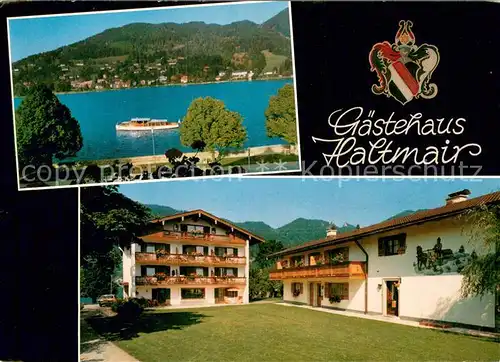 AK / Ansichtskarte Rottach Egern_Tegernsee Gaestehaus Haltmair am See Panorama 