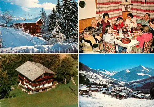 AK / Ansichtskarte Alpbach Pension Haberlhaus Gastraum Panorama Alpbach