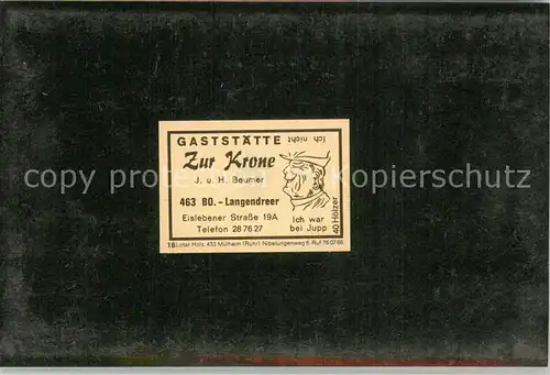 AK / Ansichtskarte Langendreer Gaststaette Zur Krone  Langendreer