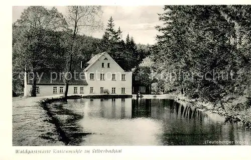 AK / Ansichtskarte Horn_Lippe Waldgaststaette Kattenmuehle Silberbachtal Teutoburger Wald Horn_Lippe