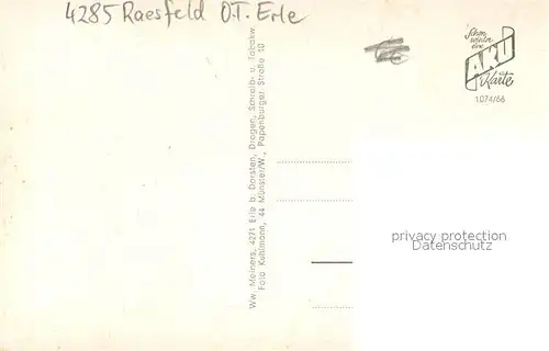 AK / Ansichtskarte Raesfeld Kindergarten St. Silvester Kirche Schule 1000 Jaehrige Eiche Raesfeld