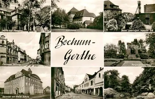 AK / Ansichtskarte Gerthe Zeche Lothringer   Castroper Hellweg Gerthe