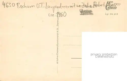 AK / Ansichtskarte Langendreer Bahnhof   Amtshaus   Ehrenmal   Amtsgericht   Zeche Robert Mueser Langendreer