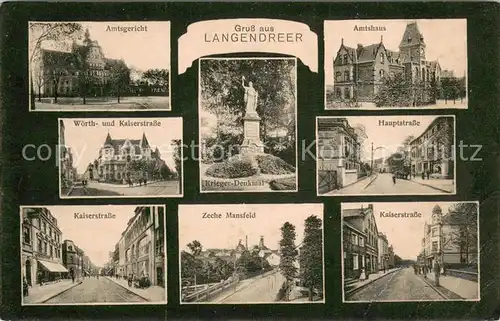 AK / Ansichtskarte Langendreer Zeche Mansfeld   Kaiserstrasse   Amtsgericht   Amtshaus Langendreer