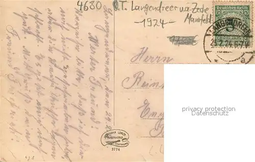 AK / Ansichtskarte Langendreer Zeche Mansfeld   Kaiserstrasse   Amtsgericht   Amtshaus Langendreer