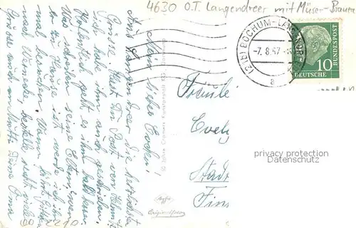 AK / Ansichtskarte Langendreer Mueser Brauerei   Bahnhof   Amtsgericht Langendreer