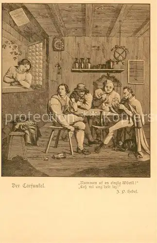 AK / Ansichtskarte Hebel_Johann_Peter Der Carfunfel Nr.2 Hebel_Johann_Peter