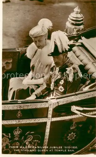 AK / Ansichtskarte Adel Their Majesties Silver Jubilee 1910 1935 The King and Queen  Adel