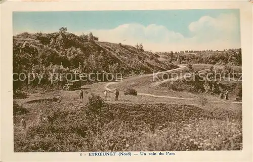 AK / Ansichtskarte Etroeungt_59 Un coin du parc 