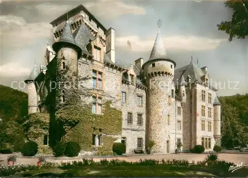 AK / Ansichtskarte Polminhac Chateau de Pesteil demeure historique Donjon du XIVe siecle Vallee de la Cere Polminhac